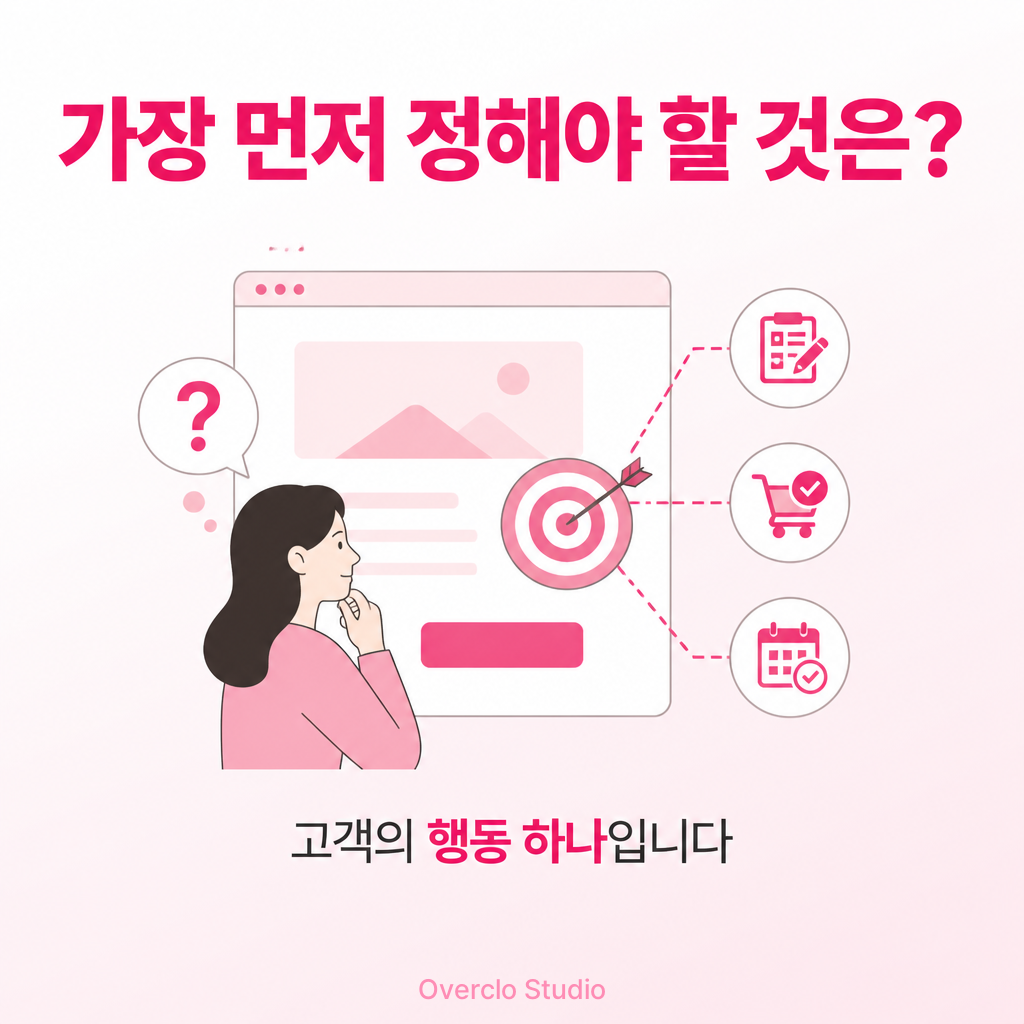 랜딩페이지 제작 전 목표 행동 설정
