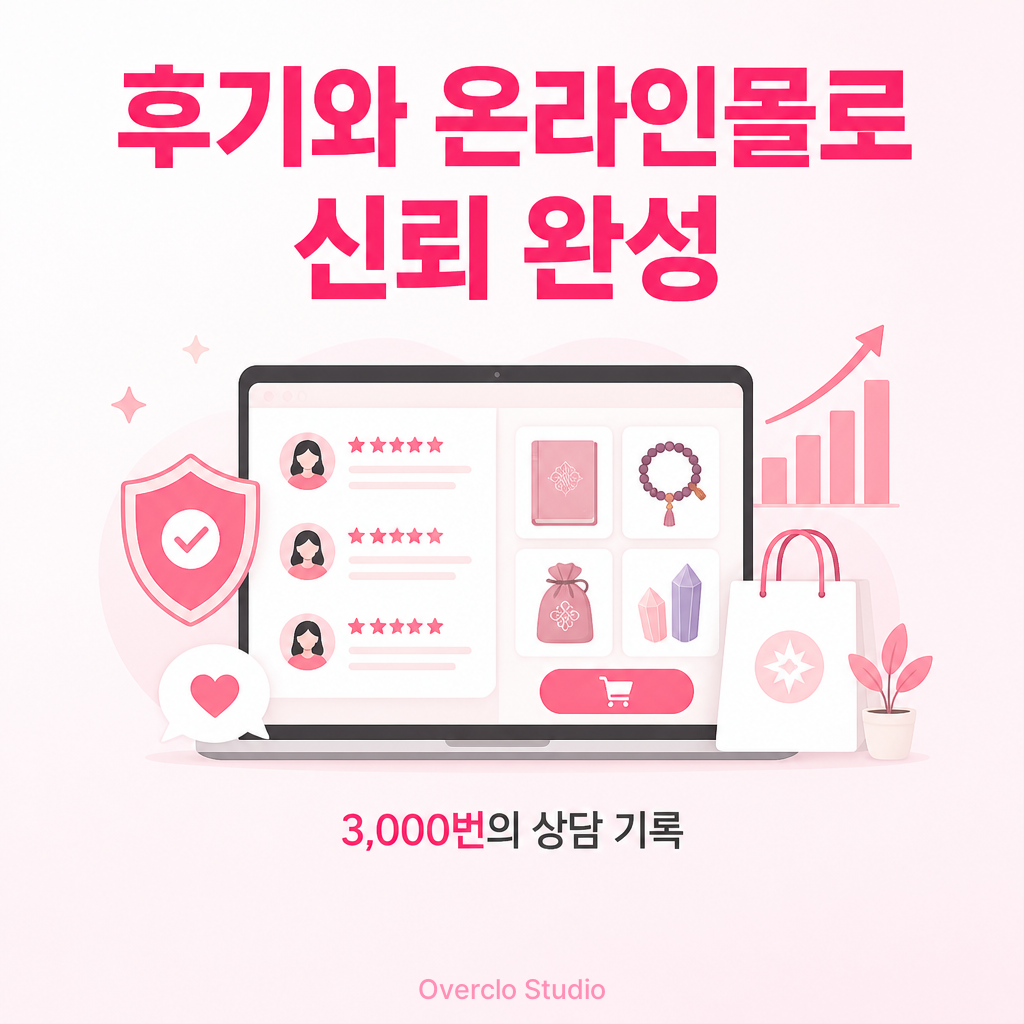 상담 후기와 상품 구매를 연결한 개운한하루 온라인몰